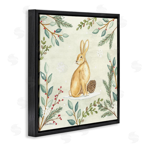 Stupell Industries Deb Strain | Winter Rabbit & Pinecone Wall Art