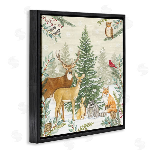 Stupell Industries Deb Strain | Woodland Animals In Winter Wall Art