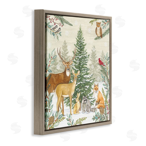 Stupell Industries Deb Strain | Woodland Animals In Winter Wall Art