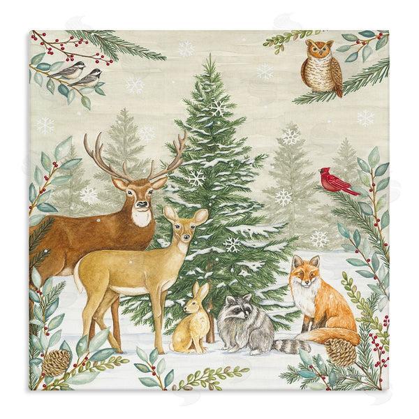stupell industries Deb Strain | Woodland Animals in Winter Wall Art