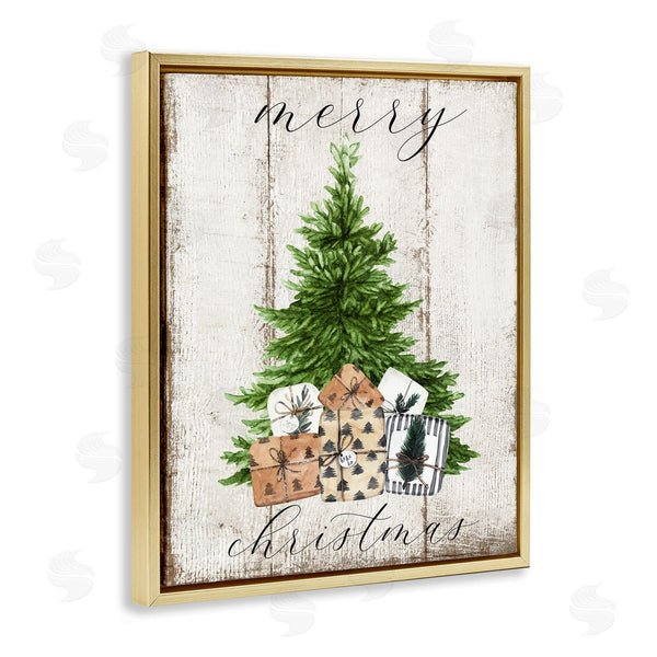Stupell Industries Deborah Brown | Rustic Distressed Christmas Tree