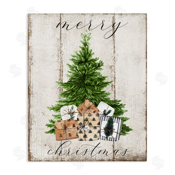 stupell industries Deborah Brown | Rustic Distressed Christmas Tree