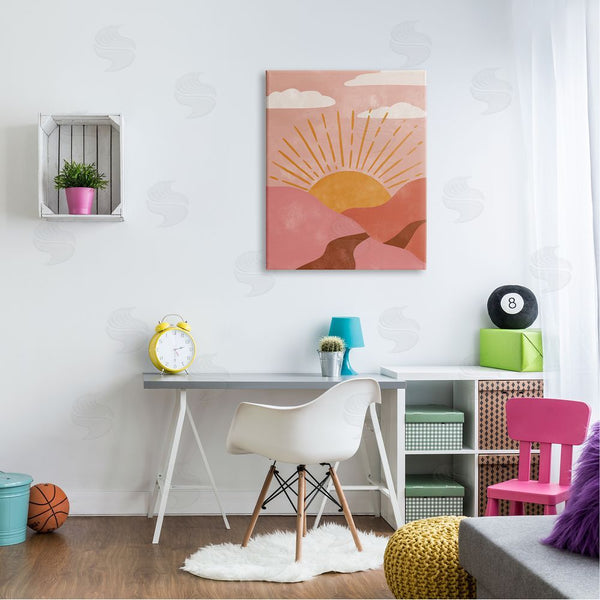 Stupell Industries Deborah Curiel | Boho Desert Sun Setting Beneath Mountain Path Wall Art