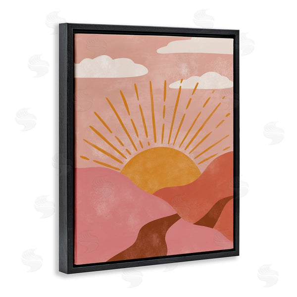 Stupell Industries Deborah Curiel | Boho Desert Sun Setting Beneath Mountain Path Wall Art