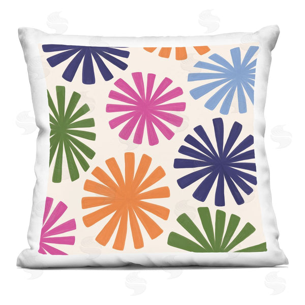 stupell industries Deborah Curiel | Fun Retro Flower Pattern Printed Throw Pillow