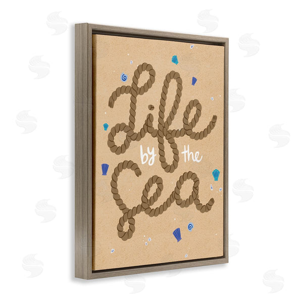 Stupell Industries Deborah Curiel | Life By Sea Nautical Rope