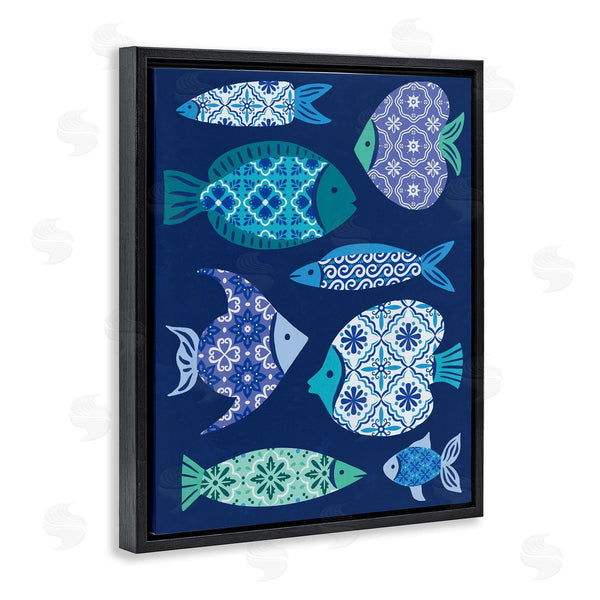 Stupell Industries Deborah Curiel | Mediterranean Tiles Fish