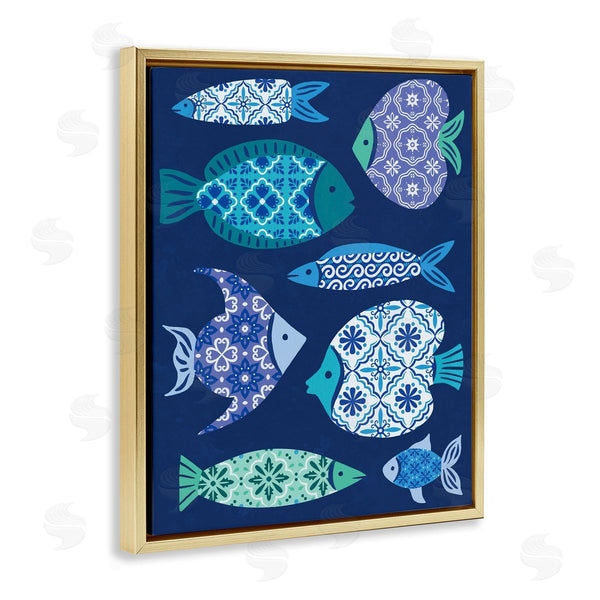 Stupell Industries Deborah Curiel | Mediterranean Tiles Fish