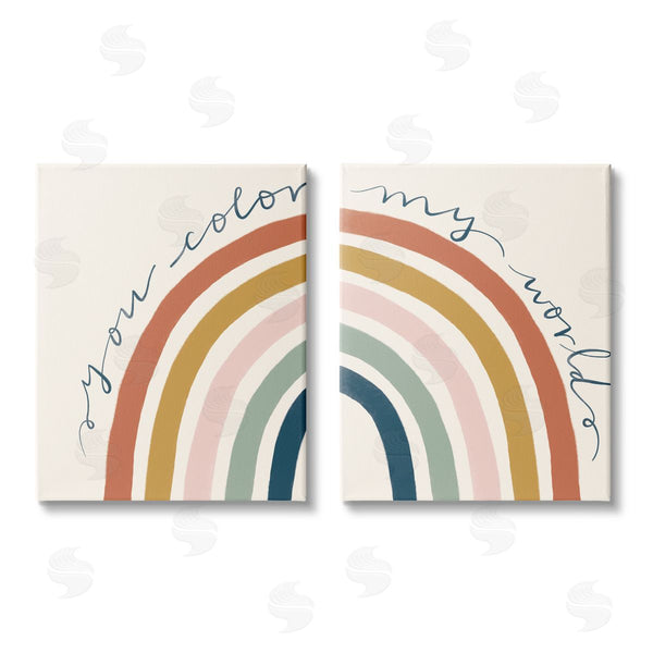stupell industries Deborah Curiel | Rainbow Script Phrase Design Illustration Wall Art