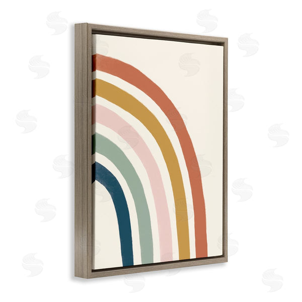 Stupell Industries Deborah Curiel | Sandy Rainbow Right Side Geometric Stripes Wall Art