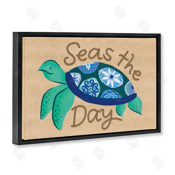 Stupell Industries Deborah Curiel | Seas The Day Turtle