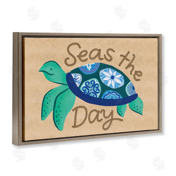 Stupell Industries Deborah Curiel | Seas The Day Turtle