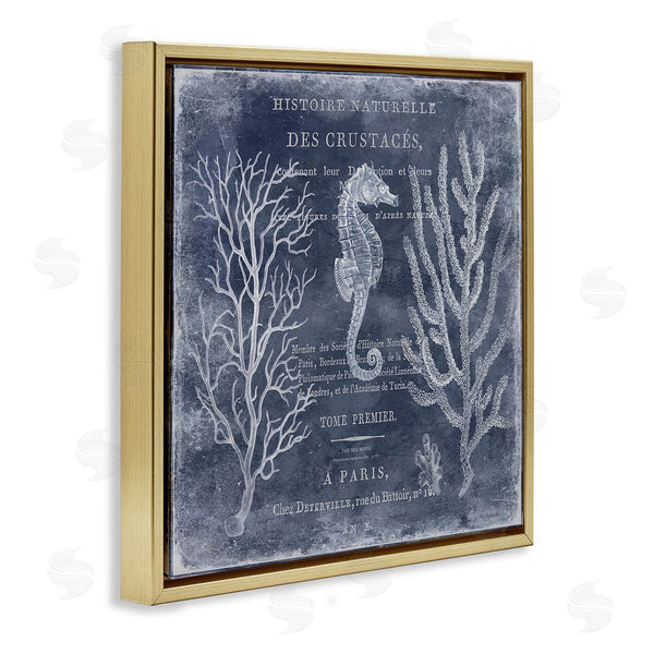 Stupell Industries Deborah Devellier | Vintage European Seahorse
