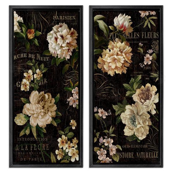 Stupell Industries Deborah Devellier | Vintage French Typography Flowers Wall Art