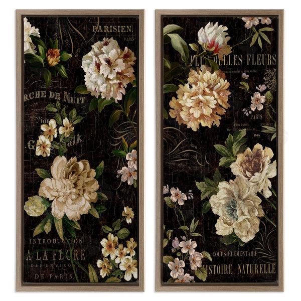 Stupell Industries Deborah Devellier | Vintage French Typography Flowers Wall Art