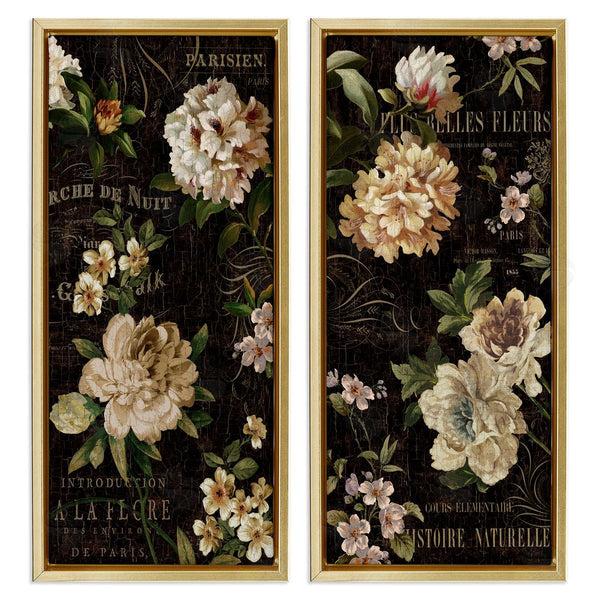 Stupell Industries Deborah Devellier | Vintage French Typography Flowers Wall Art