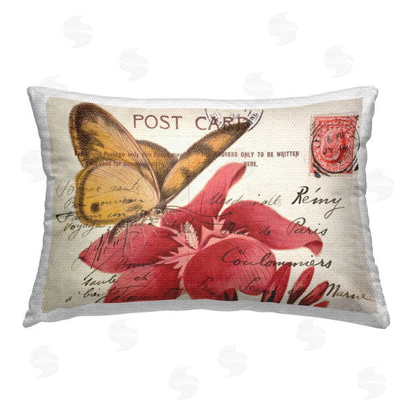 Stupell Industries Deborah Revell | Antique Postcad & Butterfly