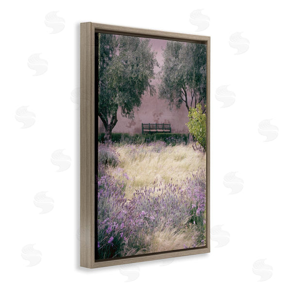 Stupell Industries Deborah Revell | Bench Amidst Natural Garden