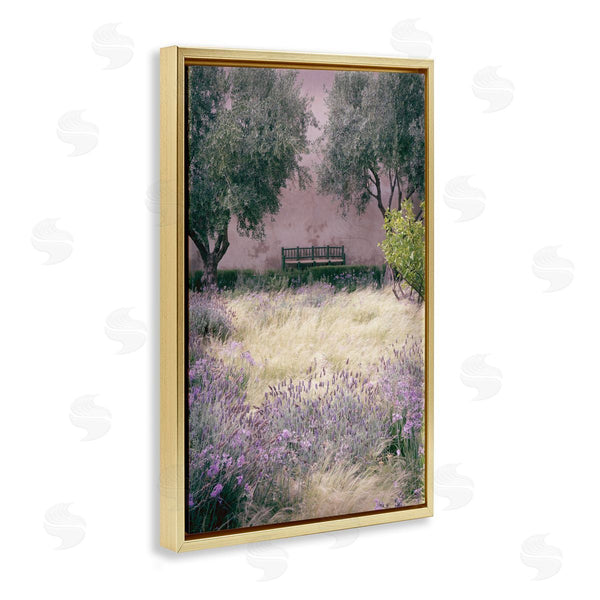 Stupell Industries Deborah Revell | Bench Amidst Natural Garden