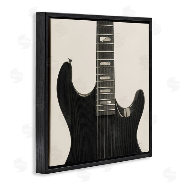 Stupell Industries Deborah Revell | Black Electric Guitar