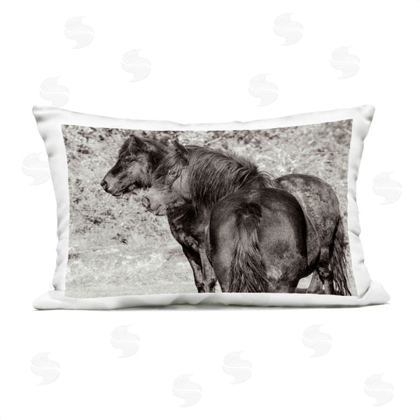 Stupell Industries Deborah Revell | Dartmoor Ponies Duo Printed Throw Pillow