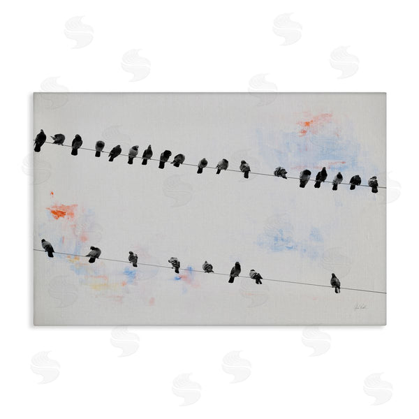 stupell industries Deborah Revell | Migrating Birds on Wire