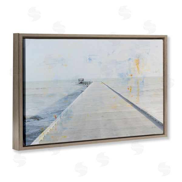 Stupell Industries Deborah Revell | Pier View Distressed Accents Wall Art