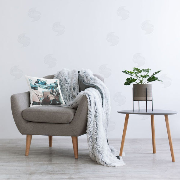 Stupell Industries Deborah Revell | Retro Italian Scooter Printed Throw Pillow