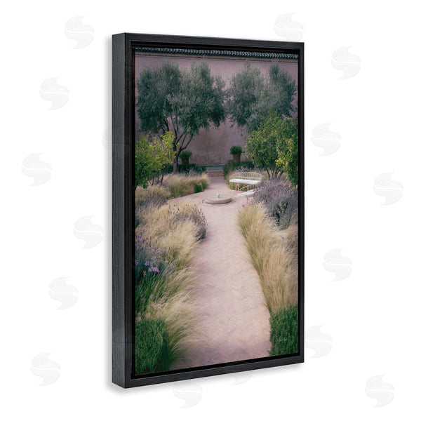 Stupell Industries Deborah Revell | Rounded Garden Path Bench