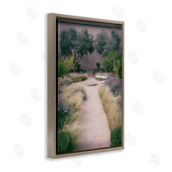 Stupell Industries Deborah Revell | Rounded Garden Path Bench