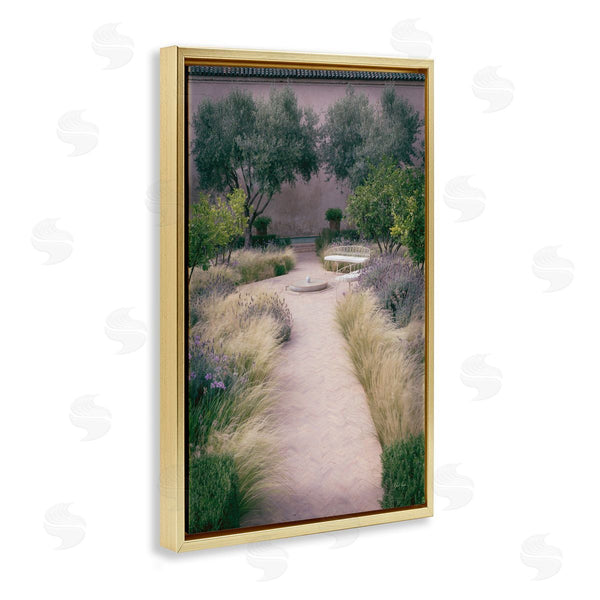 Stupell Industries Deborah Revell | Rounded Garden Path Bench