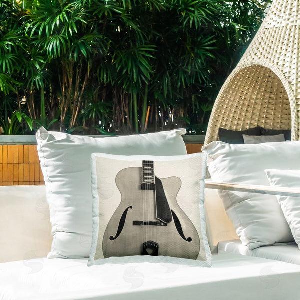 Stupell Industries Deborah Revell | Simple Chic Guitar Printed Throw Pillow