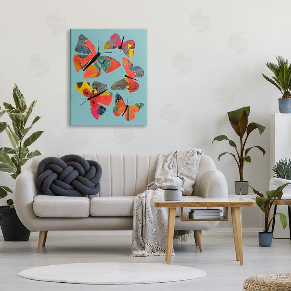 Stupell Industries Deborah Velasquez | Abstract Patterned Butterflies Wall Art
