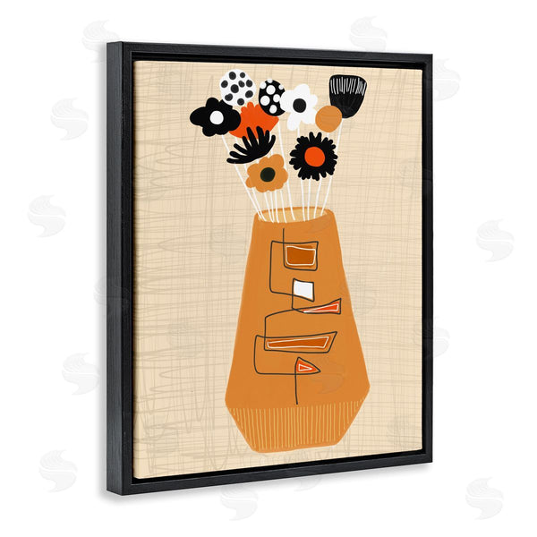 Stupell Industries Deborah Velasquez | Boho Orange Flower Vase Wall Art