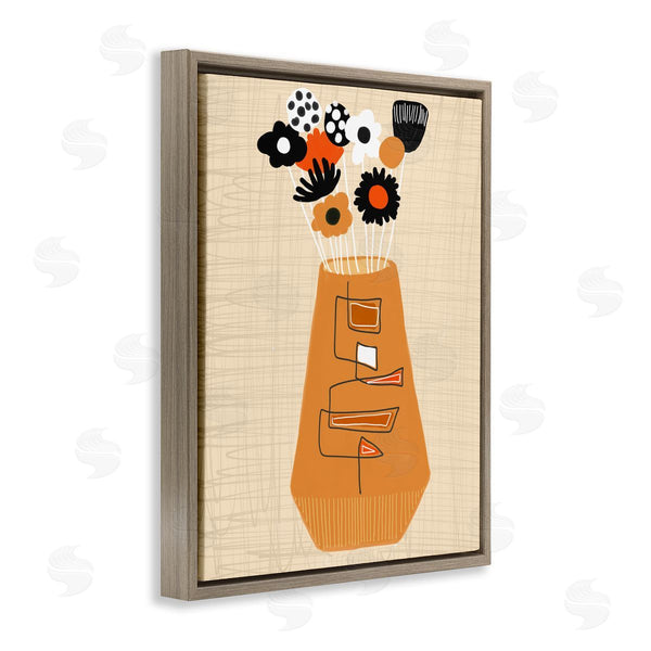 Stupell Industries Deborah Velasquez | Boho Orange Flower Vase Wall Art