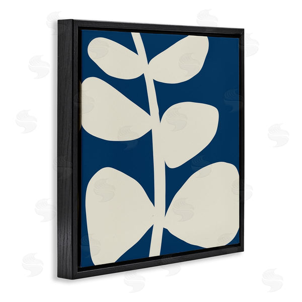 Stupell Industries Deborah Velasquez | Close Up Leaf Silhouette Bold Abstract Plant Botanicals Wall Art