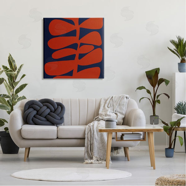 Stupell Industries Deborah Velasquez | Contemporary Plant Leaf Close Up Botanical Cutout Silhouette Wall Art