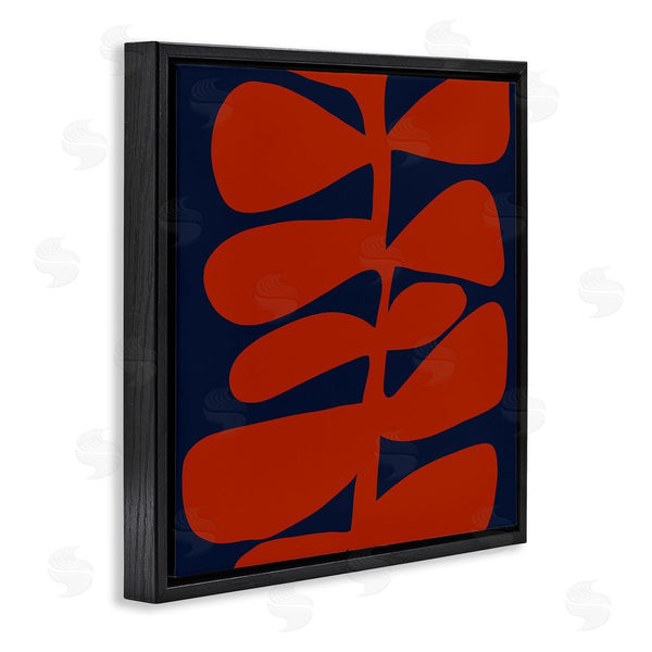 Stupell Industries Deborah Velasquez | Contemporary Plant Leaf Close Up Botanical Cutout Silhouette Wall Art
