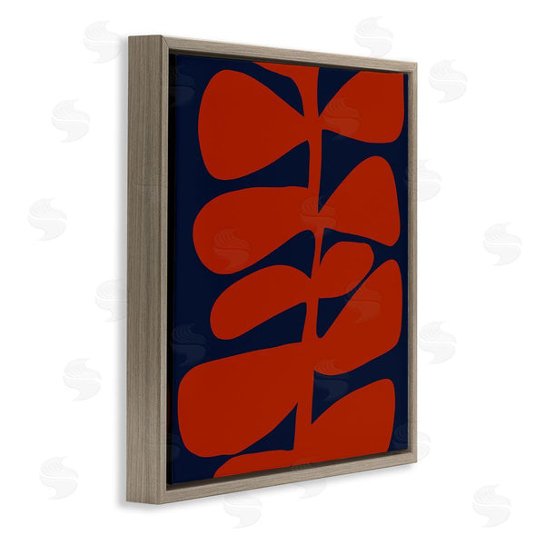 Stupell Industries Deborah Velasquez | Contemporary Plant Leaf Close Up Botanical Cutout Silhouette Wall Art