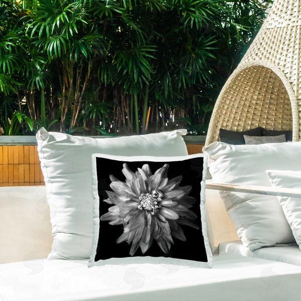 Stupell Industries Debra Van Swearingen | Detailed Dahlia Petals Printed Throw Pillow