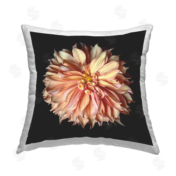 Stupell Industries Debra Van Swearingen | Pink Bold Dahlia Printed Throw Pillow