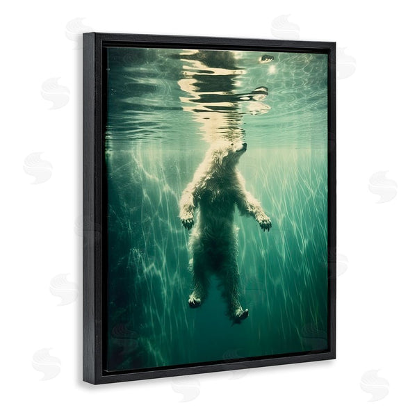 Stupell Industries Decent Exposures | Floating Bear Underwater Wall Art