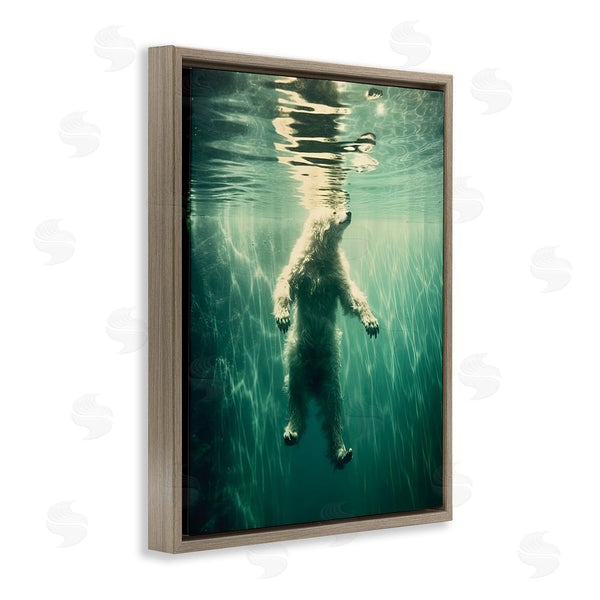 Stupell Industries Decent Exposures | Floating Bear Underwater Wall Art