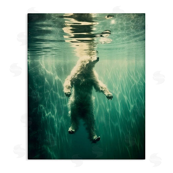 stupell industries Decent Exposures | Floating Bear Underwater Wall Art