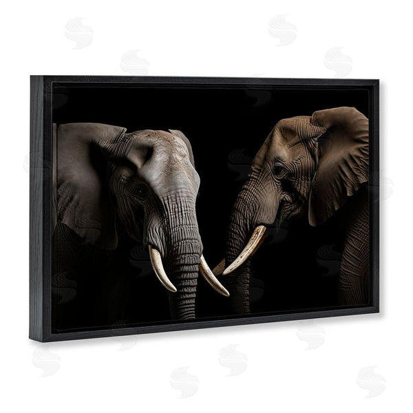 Stupell Industries Decent Exposures | Pachyderm Elephant Pair Wall Art