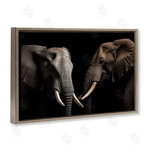 Stupell Industries Decent Exposures | Pachyderm Elephant Pair Wall Art