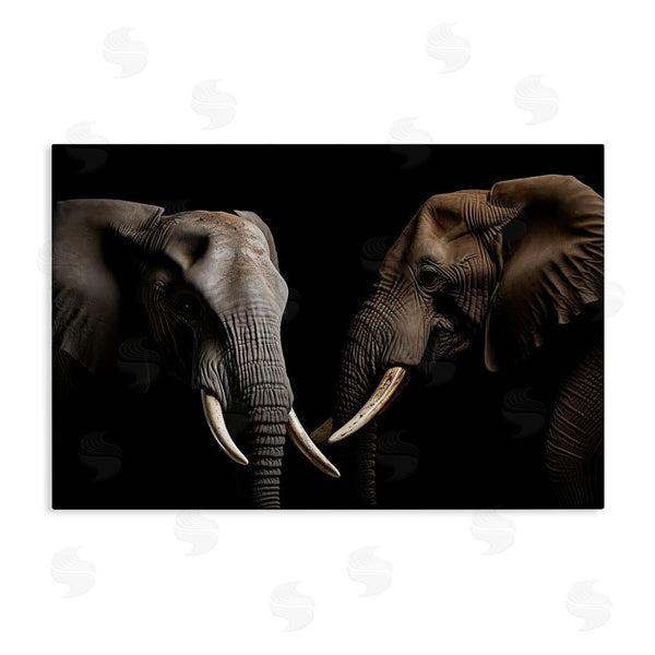 stupell industries Decent Exposures | Pachyderm Elephant Pair Wall Art