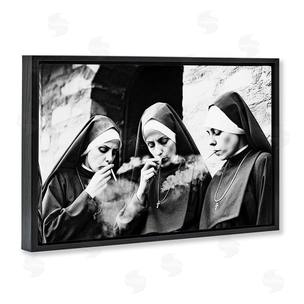 Stupell Industries Decent Exposures | Smoking Nuns Rebellion Wall Art