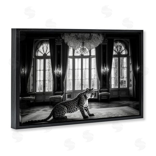 Stupell Industries Decent Exposures | Snow Leopard In Opulent Mansion Wall Art