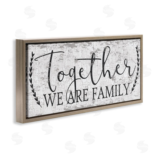 Stupell Industries Dee Dee | Distressed Together We Are Family Wall Art